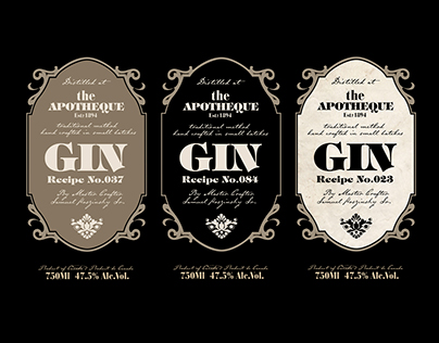 Этикетки для джина